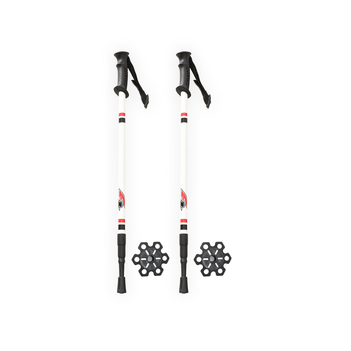 F2  Langlauf Ski Stöcke Vario Pole Tour Verstellbar 60-130cm Weiss