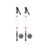 F2  Langlauf Ski Stöcke Vario Pole Tour Verstellbar 60-130cm Weiss