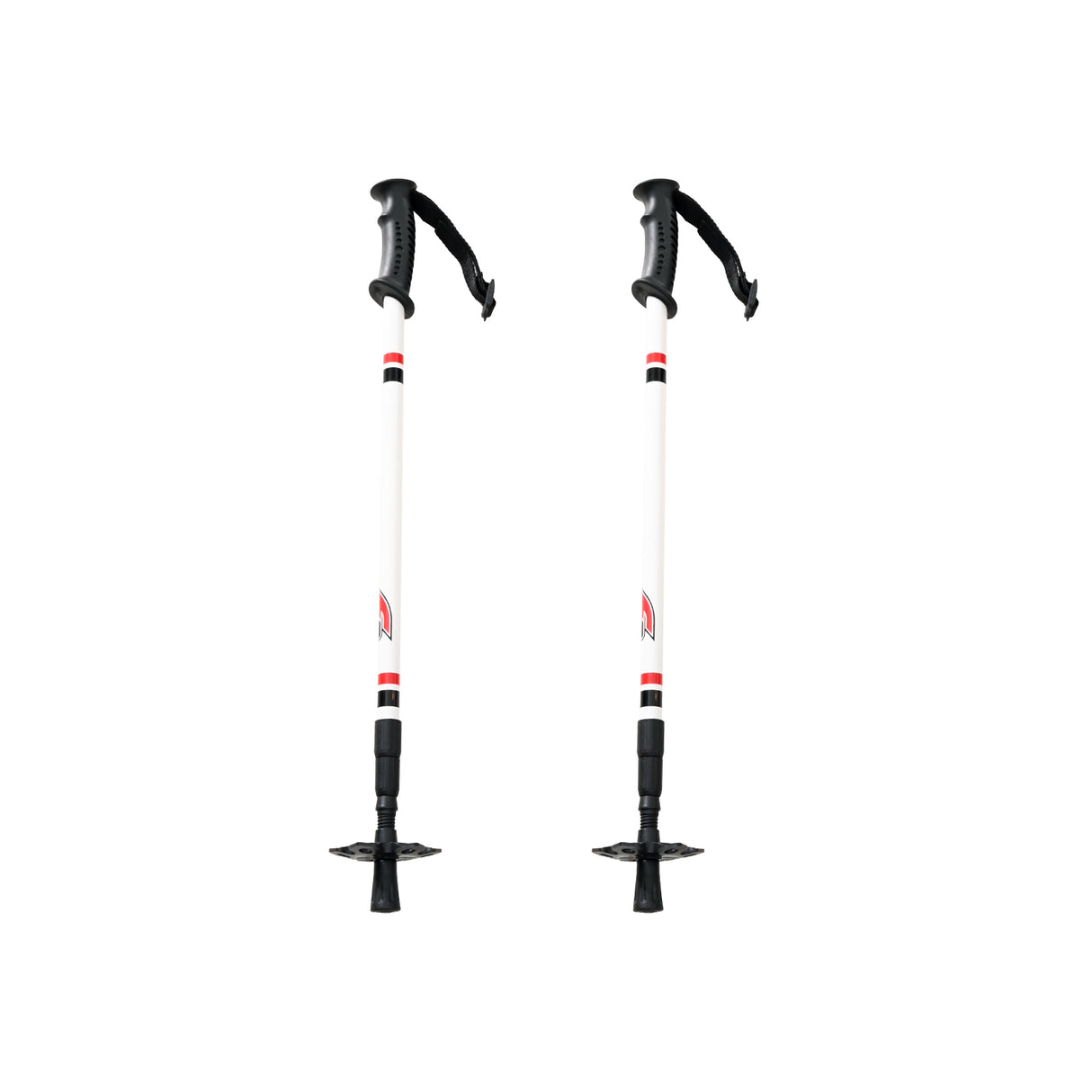 F2  Langlauf Ski Stöcke Vario Pole Tour Verstellbar 60-130cm Weiss