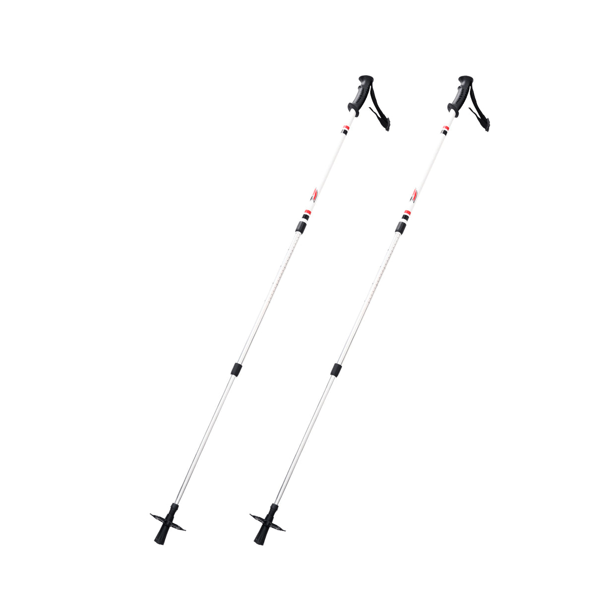 F2 Langlauf Ski Stöcke Vario Pole Tour Kids Verstellbar 60-100cm Weiss