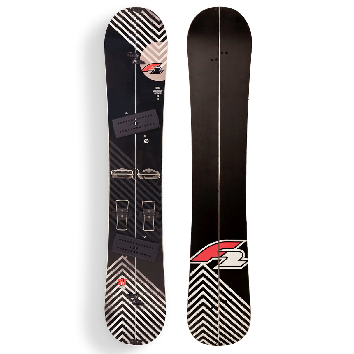 F2 Snowboard Splitboard Ski Sondermodell Schwarz - Größe wählbar