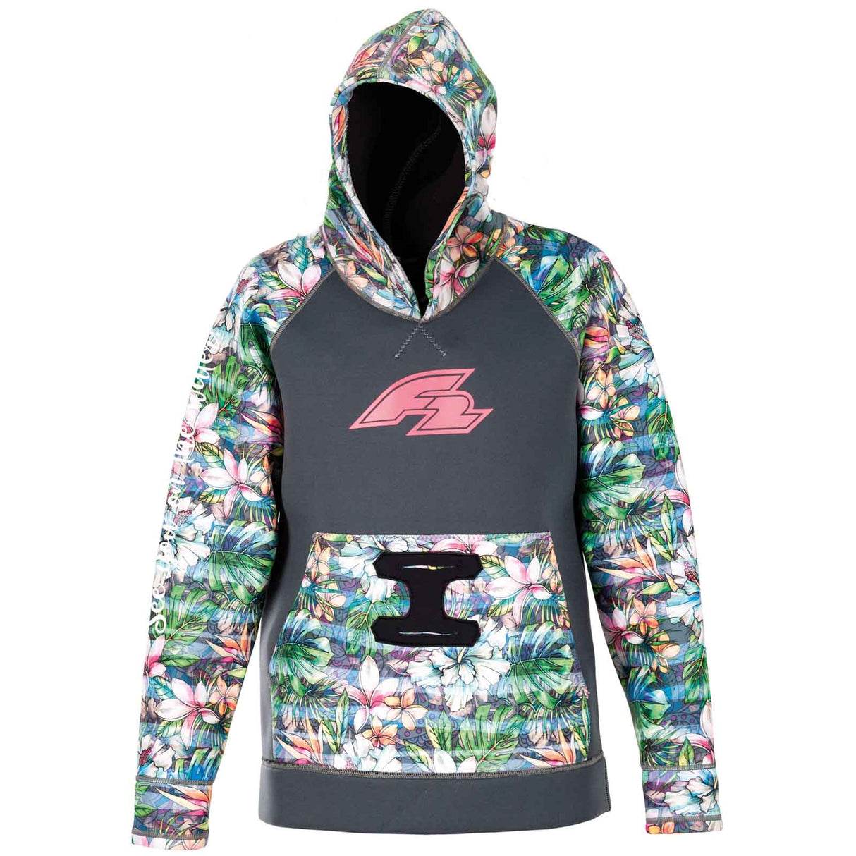 F2 Damen Neopren Oberteil Happiness Hoodie 3 mm Größe wählbar Multicolor