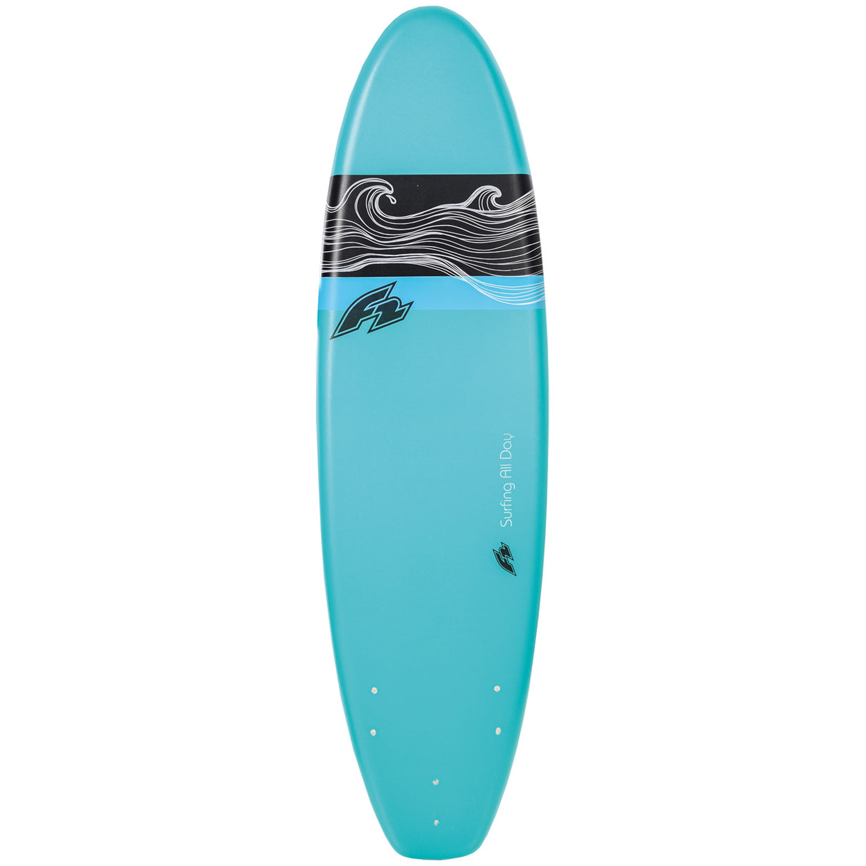 F2 Wellenreiter Softboard 6'6"/8'0" wählbar Türkis