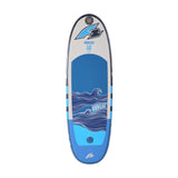 F2 Inflatable Surf Board Mini Malibu Air 6'0''/7'0"/8'0" wählbar Blau