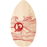 F2 Skimboard Skim Board Wood Surfer Modell wählbar (103cm Blau - 90cm Rot)