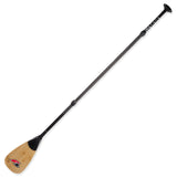 F2   SUP Paddel Bamboo - Carbon  3 teilig Wood