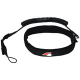 F2   Stand Up Paddling Leash Hüft Coiled Leash   Schwarz