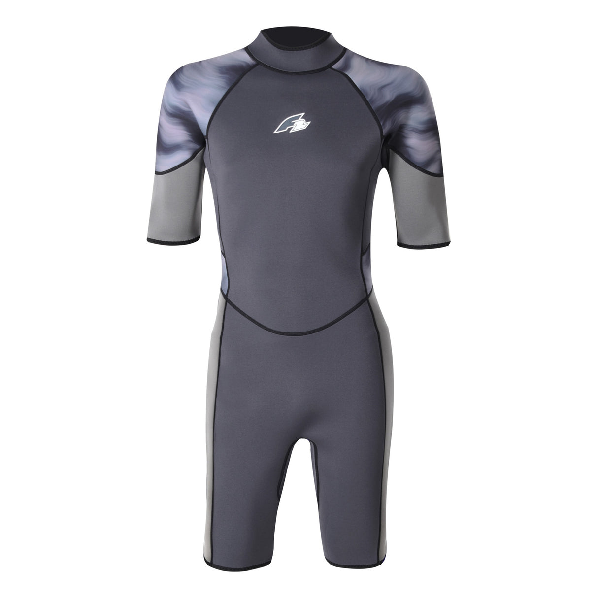 F2 Herren Neopren Anzug Wave Shorty 2,5mm XS-XXL Größe wählbar Anthrazit