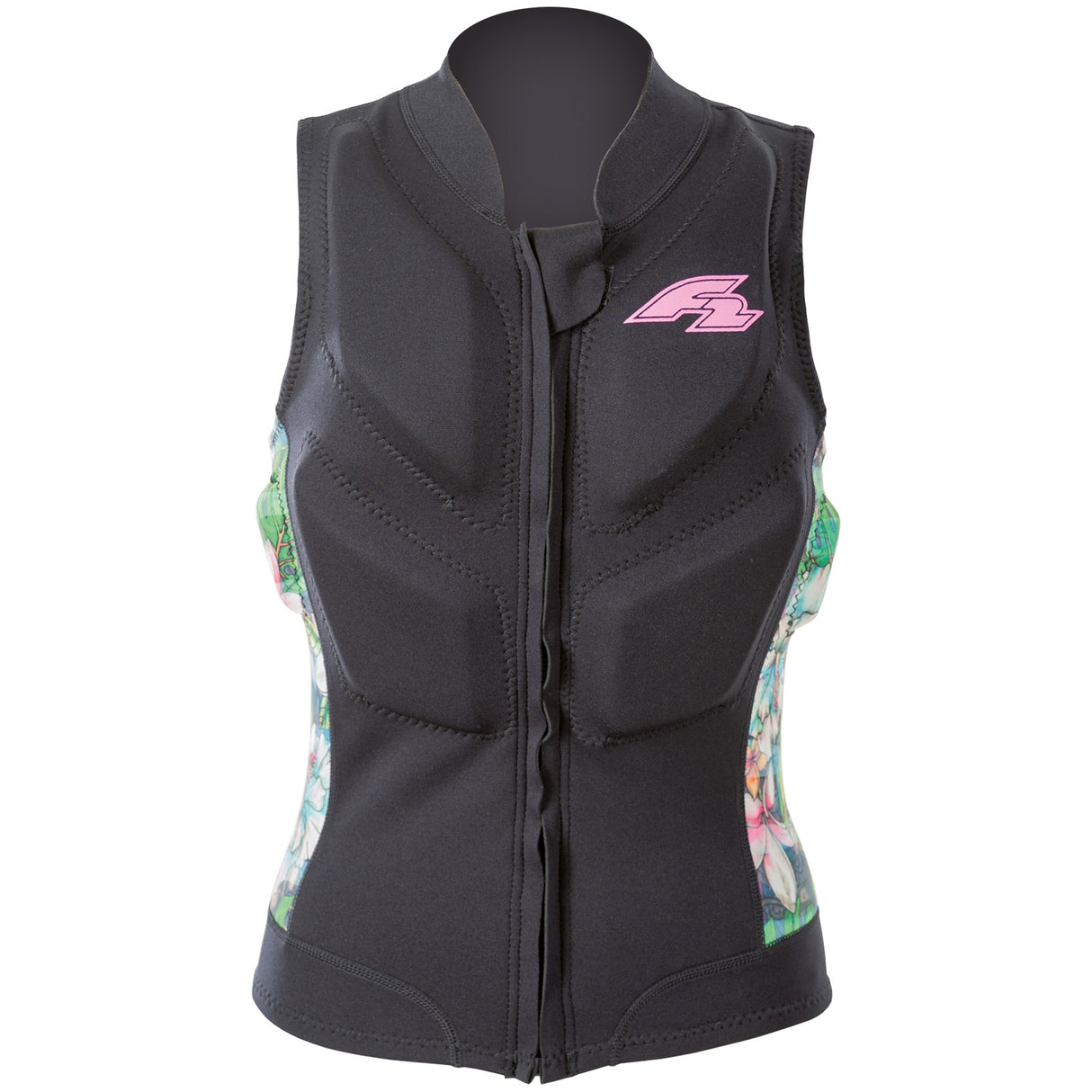 F2 Damen Prallschutz Weste Kite & Surf Weste S-XXL Größe wählbar Schwarz