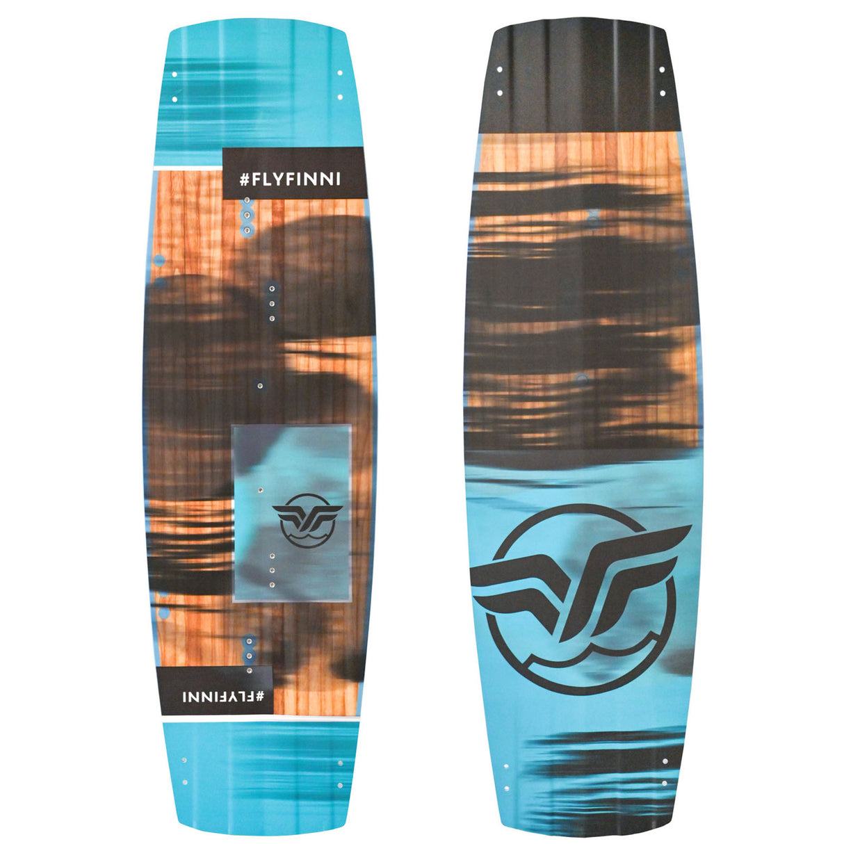 F2  Kiteboard Finn Flügel Promodel Wood Komplett Größe wählbar Türkis