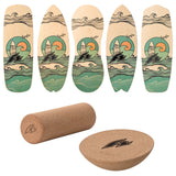 F2 Balance Board Set mit Korkrolle und Halbkugel Komplettset Modell wählbar