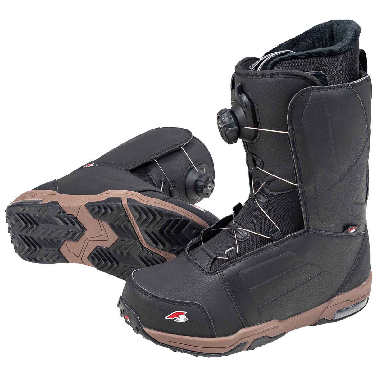 F2 Herren Snowboard Softboots-Eliminator Dual TGF Größe wählbar Schwarz