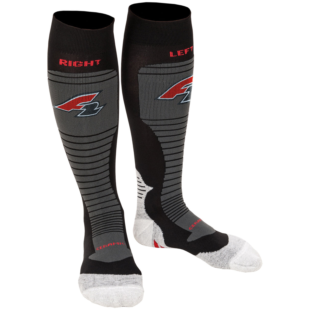 F2 Snowboard Strümpfe Socks - Eliminator 34-47 Größe wählbar Schwarz