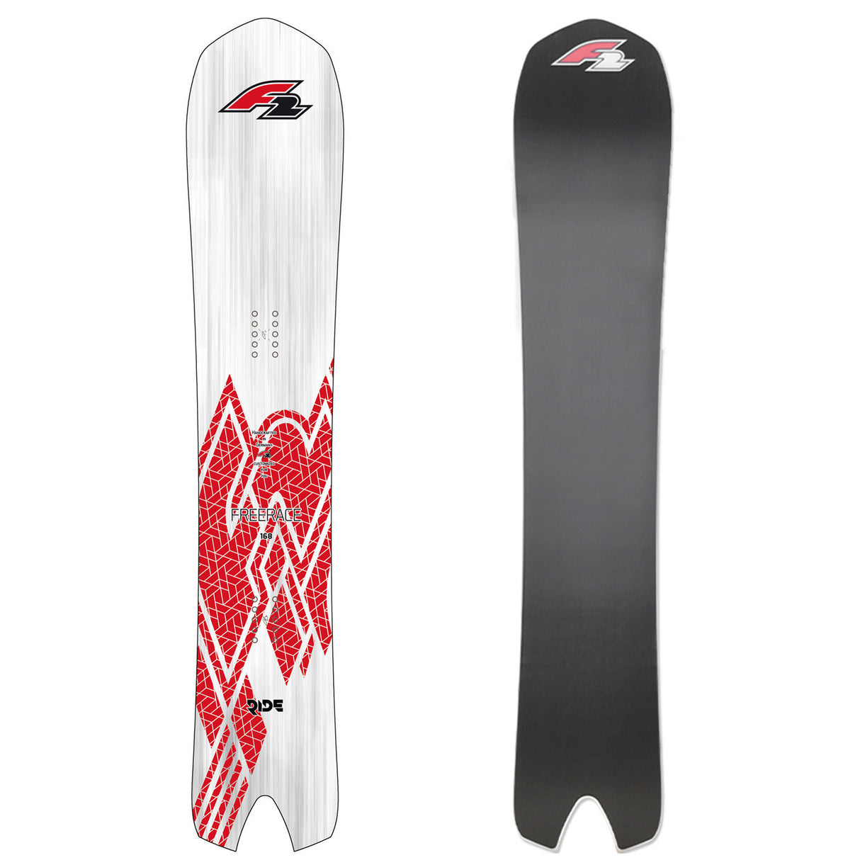 F2 Snowboard Ride Race Größe wählbar Silber/Rot 2024/25