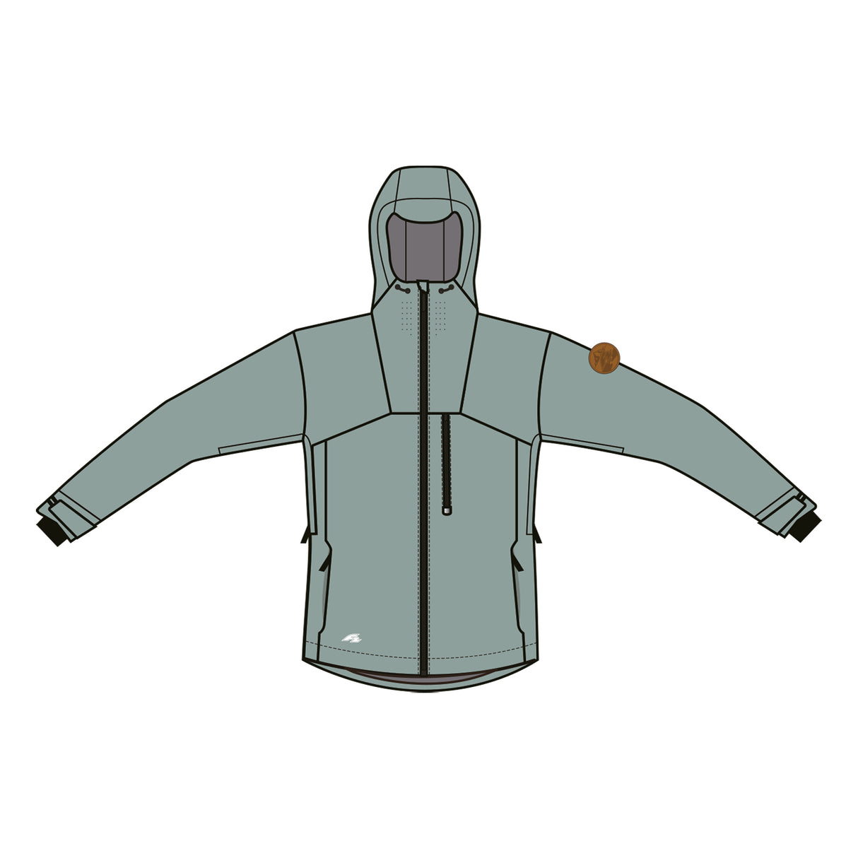 F2  Snowboard/Ski Jacke Valley 80g Fütterung XS-XXL Größe wählbar Mint