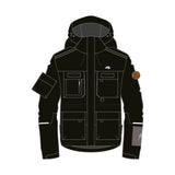F2 Snowboard/Ski Jacke Blizzard 80g Fütterung XS-XXL Größe wählbar Schwarz