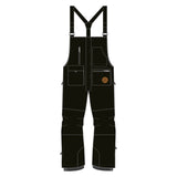 F2 Snowboard/Ski Träger Hose Latzhose Slope XS-XXL Größe wählbar Schwarz