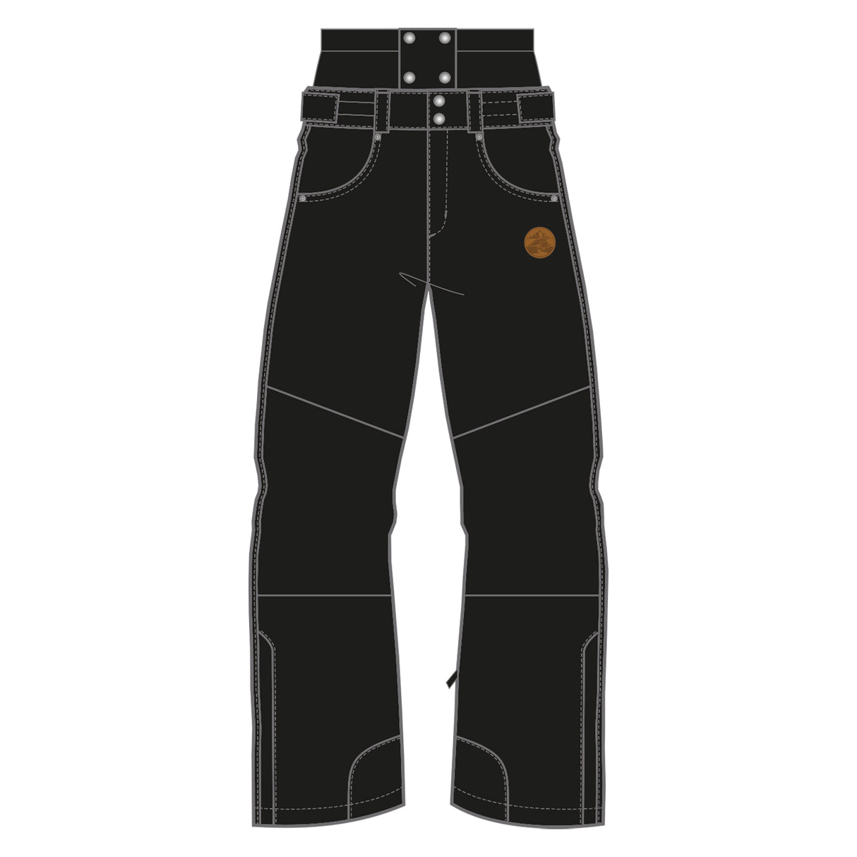 F2  Snowboard/Ski Hose Cloud 80g Fütterung XS-XXL Größe wählbar Schwarz