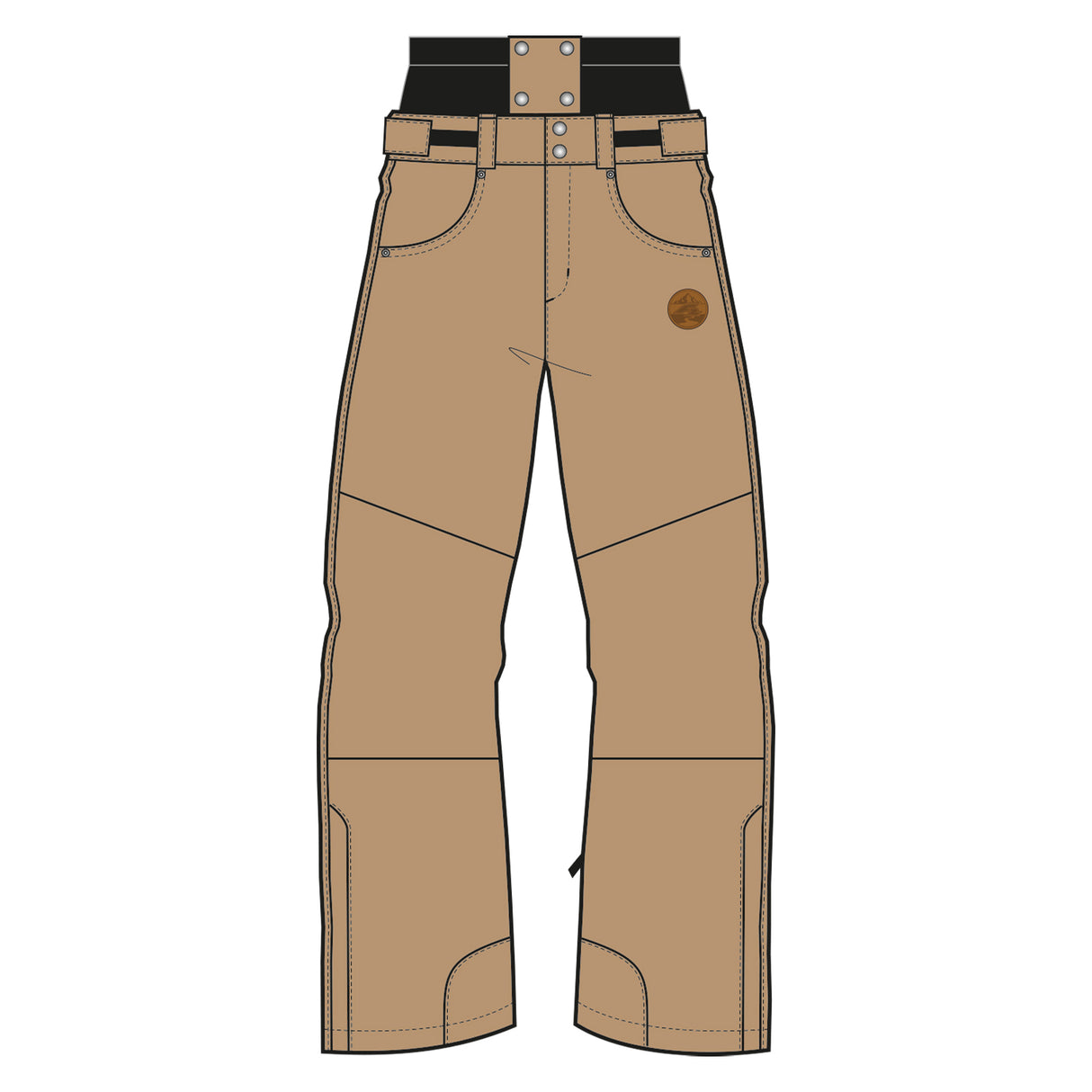 F2  Snowboard/Ski Hose Cloud 80g Fütterung XS-XXL Größe wählbar Beige