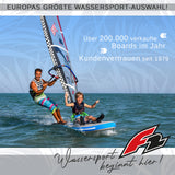 F2 Set Glide SUP 10'2" mit Windsurfsegel Checker 3,5qm