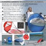 F2 SUP Stand Up Paddle Board Basic Round Sail Set Größe wählbar Grau